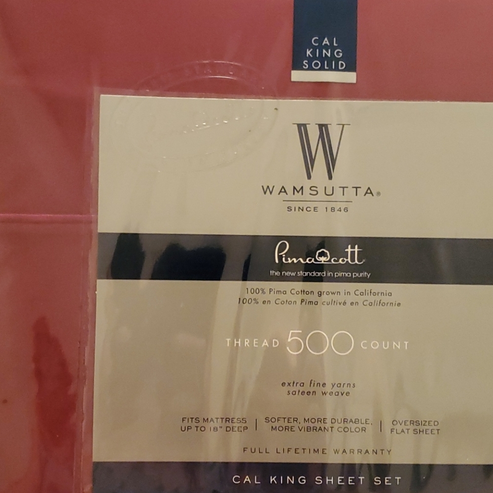 Pima cotton cali king sheets